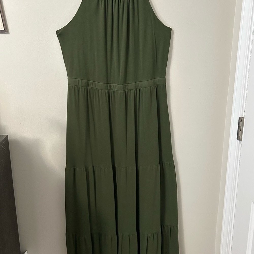 Old Navy Forest Green Maxi Dress